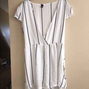 Striped Lowcut Romper